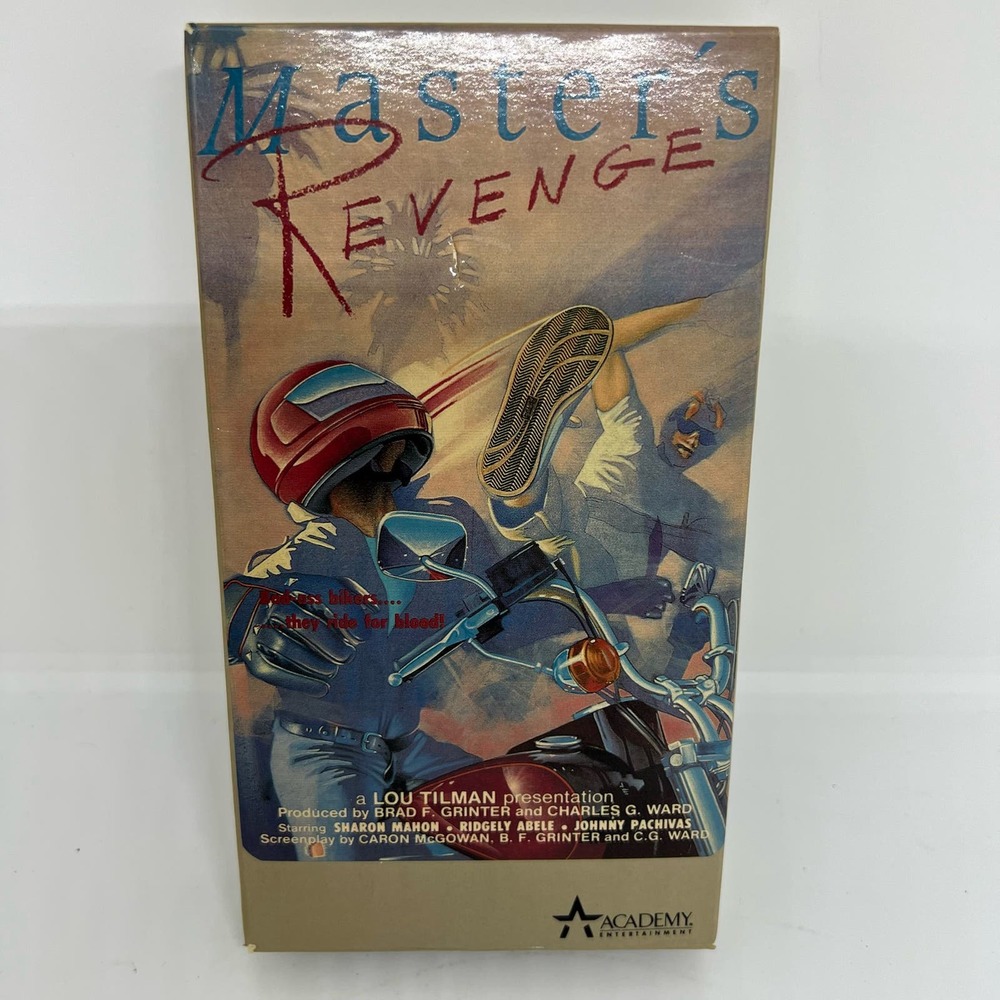 RARE VHS Master’s Revenge Female biker gang movie EUC